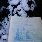 雪とお絵描き